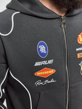 LIMITED EDITION - JÄGERMEISTER X WEEKEND X RUE GRAND PRIX FULL ZIP HOODIE