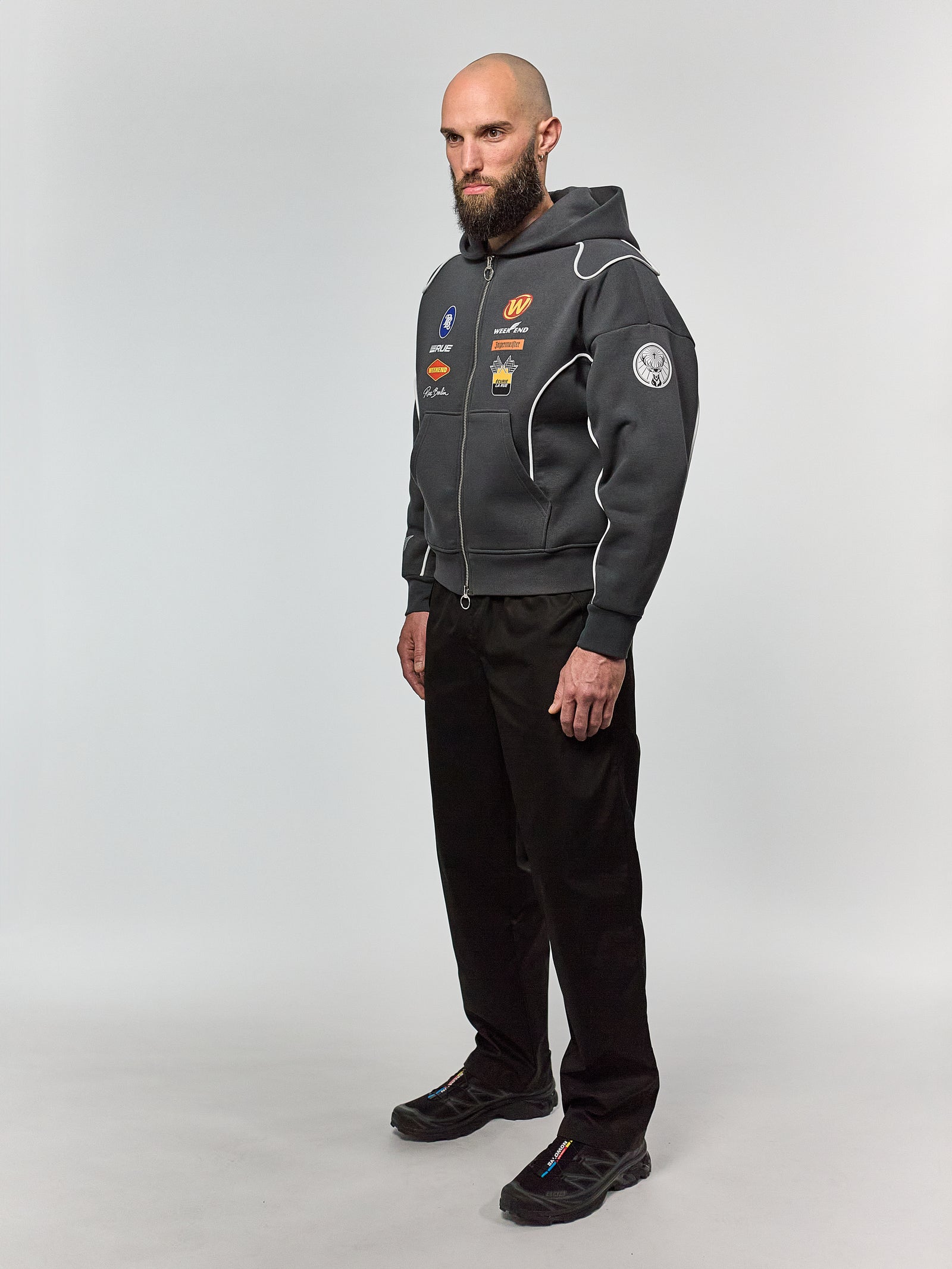 00’s archive FUGA 多重zip jacket グランジ swag LIMITED EDITION - JÄGERMEISTER X WEEKEND X RUE GRAND PRIX FULL ZIP