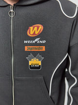 LIMITED EDITION - JÄGERMEISTER X WEEKEND X RUE GRAND PRIX FULL ZIP HOODIE